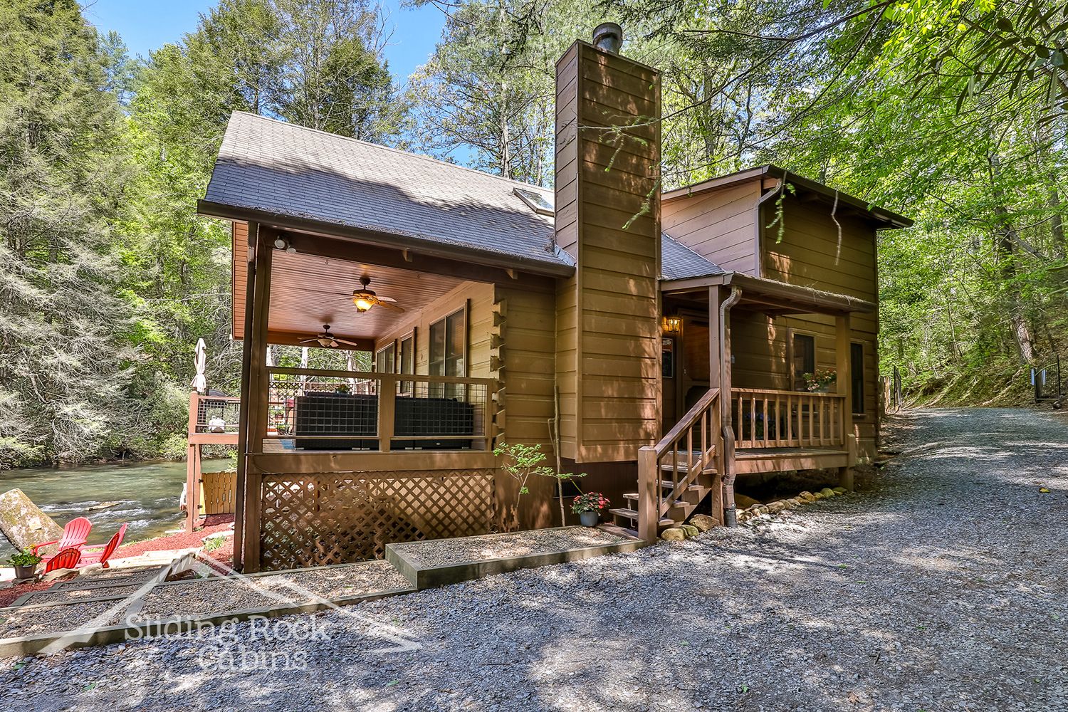 Water's Edge Cabins Sliding Rock Cabins®