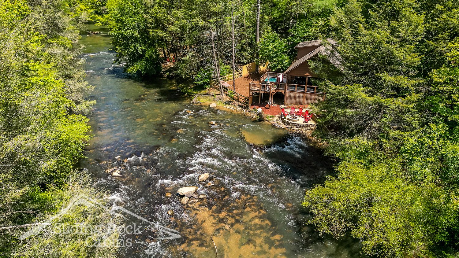 Water's Edge Cabins Sliding Rock Cabins®